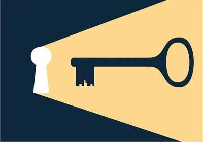 Lock and key illustration